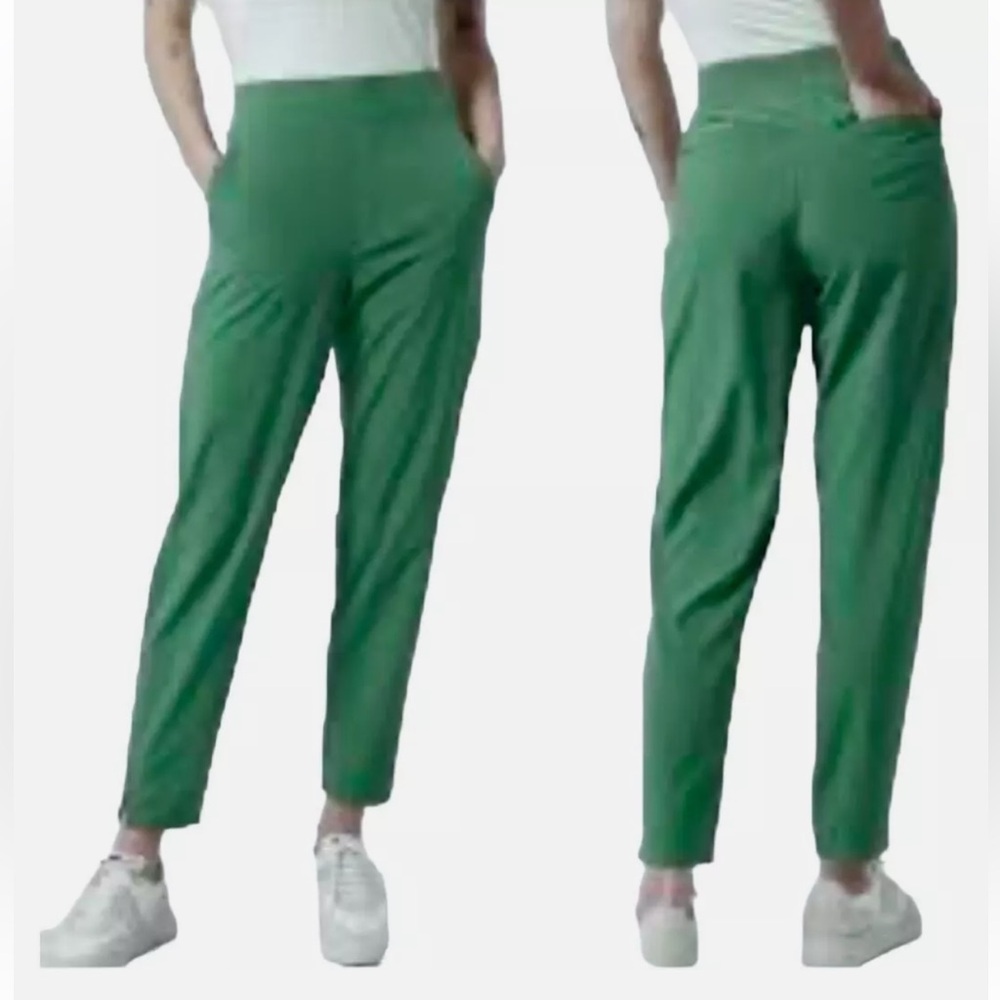 Athleta Brooklyn Ankle Pant Gloss Stripe in Forest Green (2/Petite)